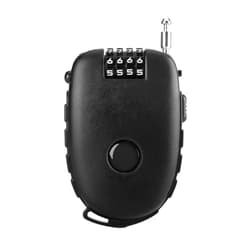 NIIIYTYB Ultra-Secure 4-Digit Combination Lock with 2.5ft Retractable Cable - Adjustable Lock for Bike, Ski, Snowboard, Stroller - Cable Locks
