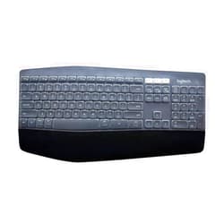 JuYuish Ultra Thin Desktop PC Silicone Keyboard Cover Skin Protector Compatible with Logitech MK850, Logitech MK875 MK825 Keyboard (NOT for Other Desktop Keyboards) Clear