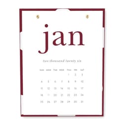 kate spade new york Small Desk Calendar 2026, Monthly Desktop Calendar Dated January 2026 - December 2026, Acrylic Stand, 3.75 x 4.75 (Julie Dot)