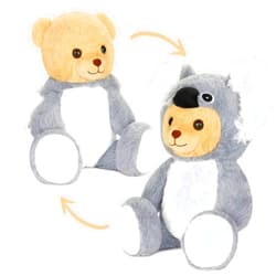 BRUBIES Teddy Koala - 10 Inch Teddy Bear in Koala Costume with Hood - Cuddly Toy for Cosy Adventures - Stuffed Animal for Children