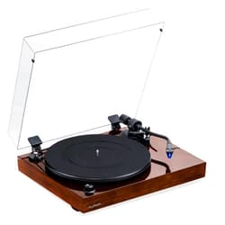 Fluance RT84 Reference High Fidelity Vinyl Turntable Record Player with Ortofon 2M Blue Cartridge, Speed Control Motor, High Mass MDF Wood Plinth, Vibration Isolation Feet - Walnut