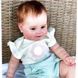 Cosheng 20INCH Realistic Reborn Baby Maddie Silicone Full Body Vinyl Reborn Baby Dolls That Look Real Lifelike Newborn Baby Doll Real Life Reborn Doll Girl Xmas Toy Gift Set for Kids