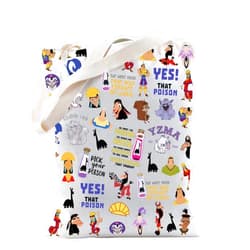 TSOTMO Emperor Cartoon Merch Tote Bag Poison Kuzco Gift Yzma Kronk Gift Kuzco Llama Gift Magical Gift WDW Trip Gift