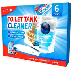 Vacplus Toilet Tank Cleaner, 6 Pack, Automatic Toilet Descaler, Toilet Mold Remover, Toilet Bowl Cleaners Remove Rust