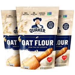 Quaker Oat Flour Stand Up Pouches, 20oz, (3 Pack)