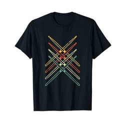 Musical Instruments Tees & Gifts Retro Drumsticks Drummer Gifts Drums T-Shirt