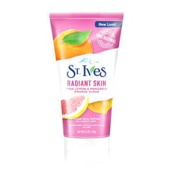St. Ives Radiant Skin Face Scrub For Dull Skin Pink Lemon and Mandarin Orange Dermatologist-Tested Face Wash Scrub With 100 percent Natural Exfoliants 6 oz
