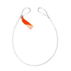 Mazzella Lifting Technologies 1200-181 7-Part Wire Rope Sling, Eye-and-Eye, 7 x 19 GAC, 5' Length, 1/8