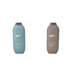 Method Men Body Wash, Sea + Surf and Cedar + Cypress Scents, 18 fl oz Bottles (Pack of 1 Each)