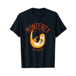 Monterey CA Vacation and Beach Gear Monterey California Sea Otter design T-Shirt
