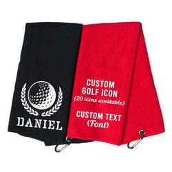 LullabyMall Custom Golf Towels for Men, Size 16”X16”, 16”X24”, Masters Golf Towel, Women Golf Towel, Golf Towel Personalized, Golf Towel Black, Red Golf Towel, Green Golf Towel, Large Golf Towel
