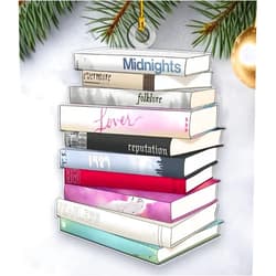 AyeBeau Christmas Ornament, Album Books Ornaments, Tour Christmas Tree Ornaments, Personalized Christmas Decorations for Christmas Weddings Holidays (A)