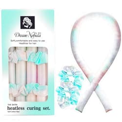 KUTDEP Satin Heatless Hair Curler Set for Overnight Waves - Adjustable Sleep-Friendly Curling Rod & Headband, No-Heat Natural Curls Hair Rollers (Dream Nebula)
