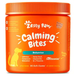Zesty Paws Calming Chews for Dogs Composure & Relaxation for Everyday Stress & Separation Peanut Butter 90 Count