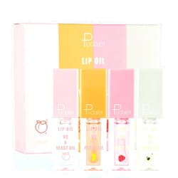 Marine Forest Pudaier Hydrating Lip Oil, Fruit Extract Lip Oil Set Tinted for Dry Lip and Lip Care, Shiny and Moisturizing Transparent Lip Oil Gloss (Mixed Set)