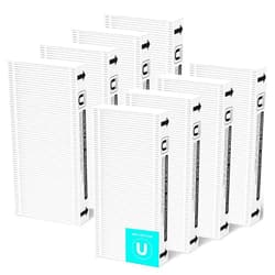 GoKBNY 8-Pack FRF102B True HEPA Replacement Filter Dual Action HEPA-Type FRF102B For Febreze FRF102B Models FHT170, FHT180, FHT190 and fit for Honey-well HEPAClean Filter U HRF201B, Part #HHT270W & HHT290