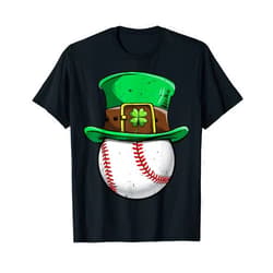 St. Patrick's Day Lucky Co Baseball St Patricks Day Boys Men Ball Leprechaun Catcher T-Shirt