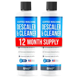 Essential Values Universal Descaling Solution for Keurig Breville Nespresso & Delonghi (4 Uses) | Coffee Machine Descaler Cleaner | Liquid To Descale Automatic Coffee Makers & Espresso Machines