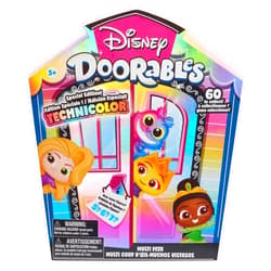 Just Play Disney Doorables Multi Peek Technicolor Takeover, 1.5-inch Collectible Figurines, 5-7 Figures Inside, Kids Toys for Ages 5 Up