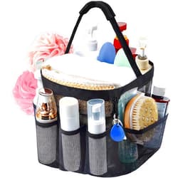 Generic Mesh Shower Caddy Portable for College Dorm Room Essentials, 8-Pocket Large Capacity Shower Tote Toiletry Bag Basket, Quick Dry Hanging Shower Organizer for Bathroom, Gym, Camp, Travel, Cruise, Beach