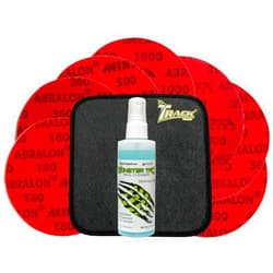 bowlingball.com Complete Bowling Ball Resurfacing and Cleaning Kit (Set of 7 Abralon Pads + Monster Tac + Track Shammy)