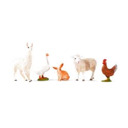 Schleich Farm World 5-Piece Farm Animal Toy Set Including Cute Llama, Rabbit, Sheep, Hen and Goose Animal Toys for Toddlers & Kids Ages 3+