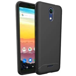 TUDIA Ultra Slim Fit Compatible with AT&T Calypso U318AA / Cricket Vision 3 Phone Case, [Arch S] Shockproof Slim Lightweight TPU Scratch Resistant Protection for ATT Calypso Phone Case - Black