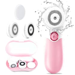 TOUCHBeauty Spin Brush Face Cleanser with 3 Brush Heads for Deep Cleansing Exfoliation and Massaging