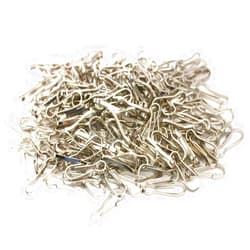 AKIRO 200Pcs Durable Metal Lanyard Hook DIY Jewelry Basics Lanyard Hook Lanyard Zipper Pull Id Card