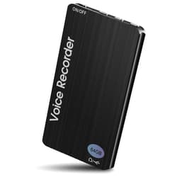 Yegcaw 64GB Digital Voice Recorder Voice Activated Recorder for Lectures Meetings - 768 Hours Sound Audio Recorder Microphone and Headphone