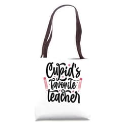 Cupid's Favorite Teacher Valentine's Day Hearts Cupid's Favorite Teacher Valentines Day Hearts Teaching Tote Bag