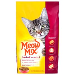 Meow Mix Hairball Control Dry Cat Food, 3.15 Pound Bag (Pack of 4)