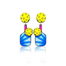 PeachyApricot Pickleball Dangle Earrings Drop Hypoallergenic Jewelry Accessories Gifts
