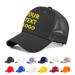 Reuhen Custom Baseball Cap with Embroidery Text Logo and Print Photo,Image, Personalized Adjustable Summer Sun Hat Unisex