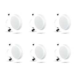 Feit Electric 4 inch LED Recessed Downlight - Baffle Trim - Standard E26 Adapter - 5000K Daylight - Dimmable- 50W Equivalent - 45 Year Life - 540 Lumen, 6-Pack, LEDR4B/950CA/MP/6