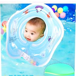 Generic “Neck Float for 0-24 Months Kids”. Ensures Safety During Bath time and Early Swims. Soft and Comfortable for Babies.Inflatable for Baby Toddlers”. Easy to inflate and Store. Fun for Kids (Blue)