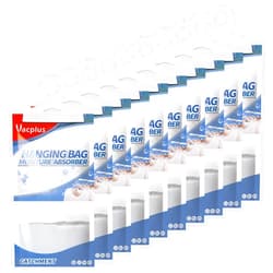 Vacplus Moisture Absorbers, Hanging Humidity Packs for Effectively Absorbing Excess Moisture, Closet Dehumidifiers & Odor Removers with Linen Fragrance for Home & Car (10 Pack)