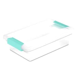 Sterilite 6-Pack Clip Box, Clear Storage for Crafts, Supplies and Office Items, Small