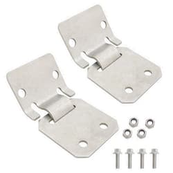 MOSNAI Golf Cart Seat Hinge Plate Set with Screws for Club Car DS 1979-Up Golf Carts OEM 1011652 1012412 Male + Female(2 Sets)