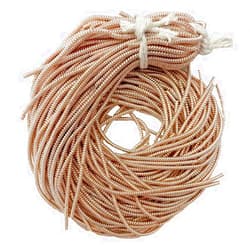 Embroiderymaterial Spiral Coiled French Metallic Wires for Tambour, Luneville & Goldwork Hand Embroidery 2MM, 10 Yard (100Gram) in Rose Gold Color