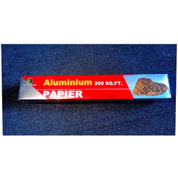 HROMEN 200 Square Foot Roll - Aluminium Foil Heavy Duty-18 Micron Thick Extra Strong Food Service Catering-30CMX6090CM/18.5 SQ.MT- Chemical & Toxin-Free Food Wrapping Paper - Safe for Grill