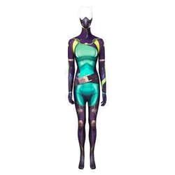 MZXDY Viper Cosplay Costume Women Jumpsuit Green Combat Bodysuit for Halloween Party