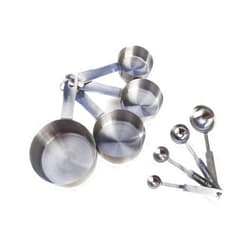 ChefLand 8-Piece Stainless Steel Measuring Cups and Measuring Spoon Set