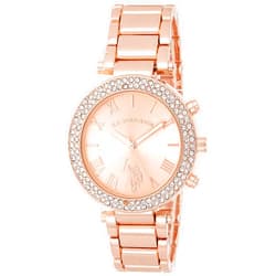 Accutime U.S. Polo Assn. Women's Quartz Rose Gold-Toned Dress Watch (Model: USC40170)
