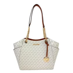 Michael Kors Jet Set Travel (Vanilla, Large)