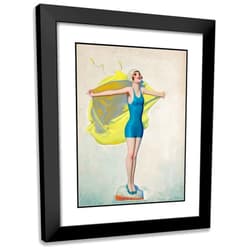 ArtDirect Enoch Bolles 14x18 Black Modern Frame and Double Matted Museum Art Print Titled - Port o- Dreams (1925)