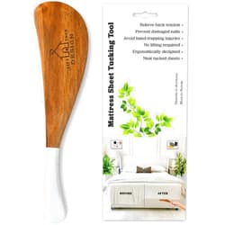 LIFT & TUCK DESIGN Bed Sheet Tucker Tool, Designed in Australia, Ergonomic, Improved Daily Living Aid, Woodcrafted, Relieves Back Pain, Bed Maker Tool Helper, Mattress Lifter Wedge for Changing Sheets