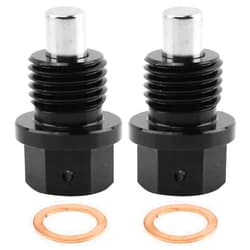 HKZTUY 1Pack M14 X 1.5mm Magnetic Oil Drain Plug with Crush Washer Gasket Seal Ring, Automotive Replacement Engine Oil Drain Plugs Fit for Most Vehicles, Oil Drain Plug Sump Drain Nut Bolt