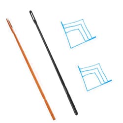 CCeCCe 2 Sets Flute Cleaning Kit Wood + Plastic Cleaning Rod Stick Swab + Cotton Gauze Cleaning Cloth for Inside Drying Wooden Flutes Sweeping Piccolo Woodwind Instruments Maintenance Cleaner