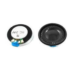 Sourcing map uxcell 2W 8 Ohm Metal Housing Round Internal Magnet Speaker Loudspeaker 2Pcs